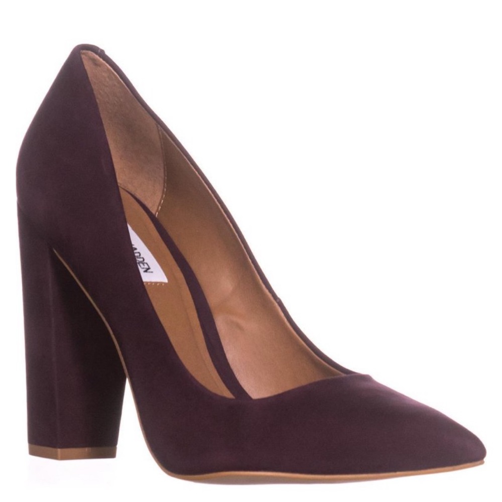 STEVE MADDEN | Savy Pointed Toe Block Pump Heels